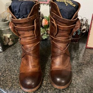 Freebird by Steven, cognac Baker, size 9